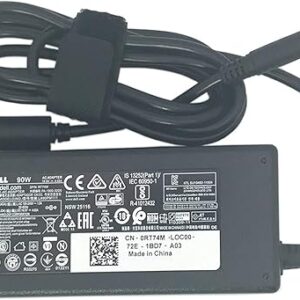 Dell Genuine 90W 4.5mm Slim Black Power Adapter Charger for Inspiron and Vostro Part Numbers 450-AFMY RT74M