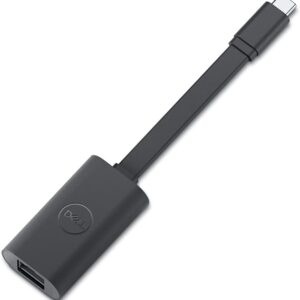 Dell USB-C to 2.5Gbps Ethernet Adapter – Ultra-Fast Wired Internet, Compact & Portable Design, Plug & Play LAN Network Converter for Laptops, Ultrabooks, Tablets & PCs