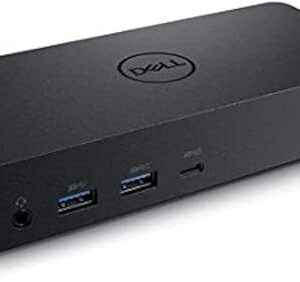 Dell D6000 USB-C Triple Docking Station, Up to Three 4K Displays Via USB-C, UHD 5K, USB 3.0, Gigabit Ethernet, 130-Watt AC Adapter, Charge up to 65W Laptop 452-Bcyt 452-Bcyh (Reducer)