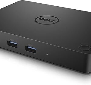 Dell New Genuine WD15 Triple 4K Monitor Dock With 130W AC Adapter 450-AFGM 6GFRT 06GFRT, Black