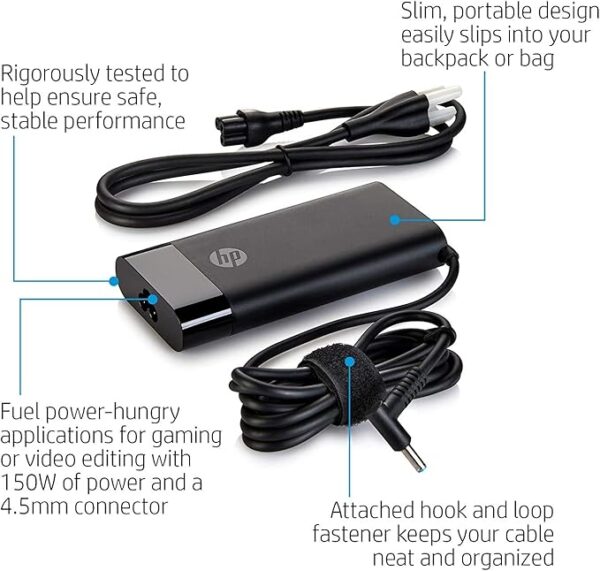 HP 150W Slim Smart 4.5mm AC Adapter EURO - Image 2