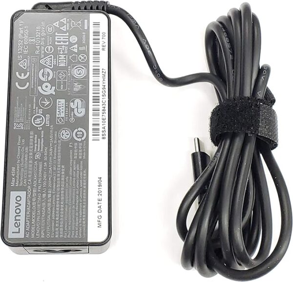 Lenovo Laptop Charger 45W watt USB Type C AC Power Adapter - ThinkPad Yoga Miix,X280 T480 T480s T580 E480,MIIX5 Pro,X1 Carbon 2017 2018,X1 Tablet - Image 3